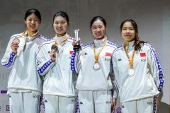 获世界杯亚军 中国女子重剑队取得巴