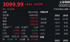 大科技板块领涨 沪指半日反弹0.27%